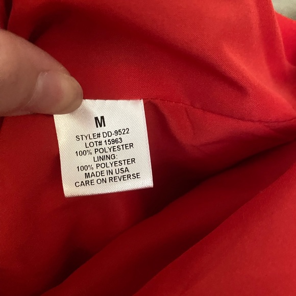 Intermix Red Halter Jumpsuit - Picture 6 of 7